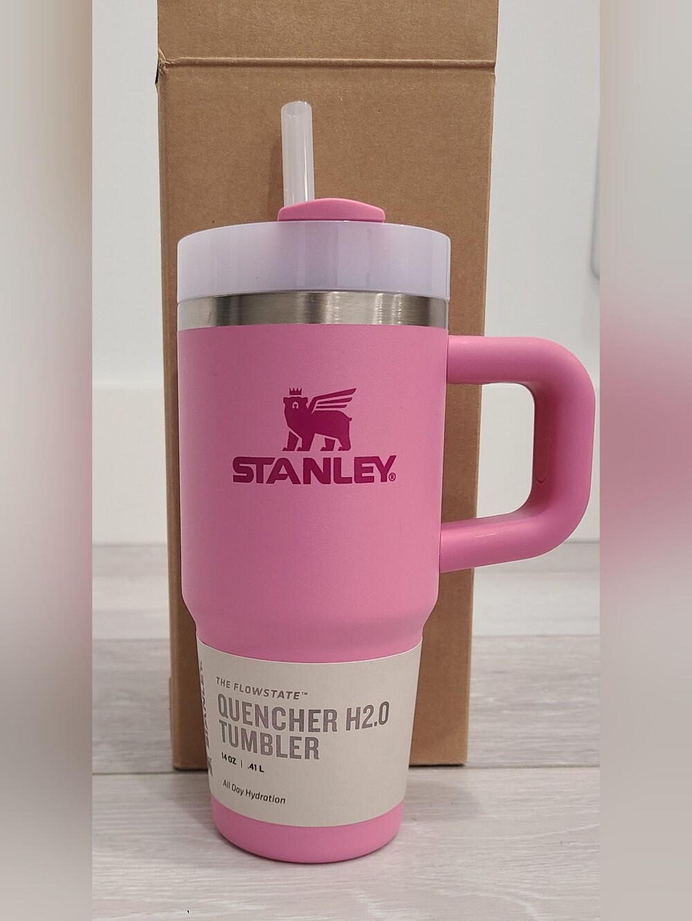 Stanley H2.0 Flowstate 14oz Tumbler – Peony Pink Travel Cup